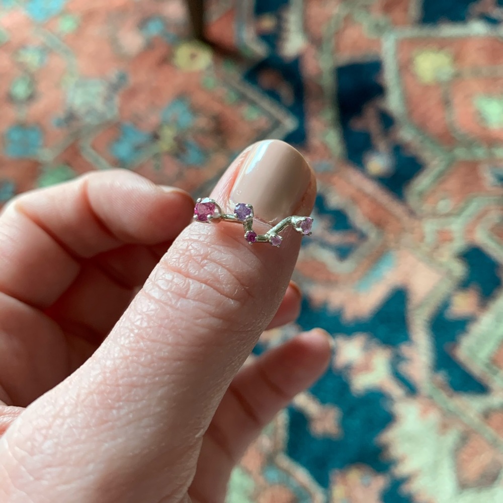 Sofia Zakia Constellation Pink Sapphire Ring
